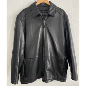 Men’s Andrew Marc New York 100% Leather Jacket (Large)